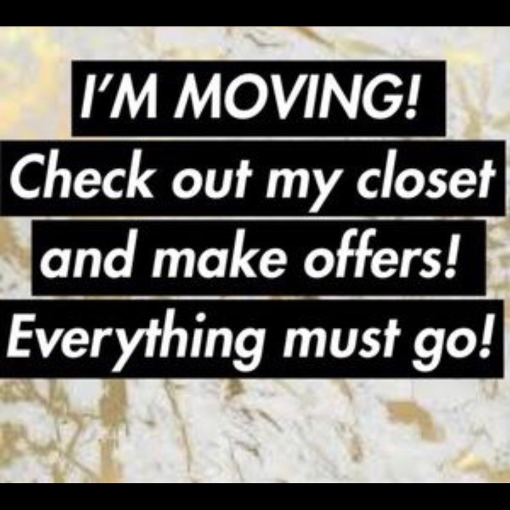 I’m moving!Make offers and bundles for discounts!